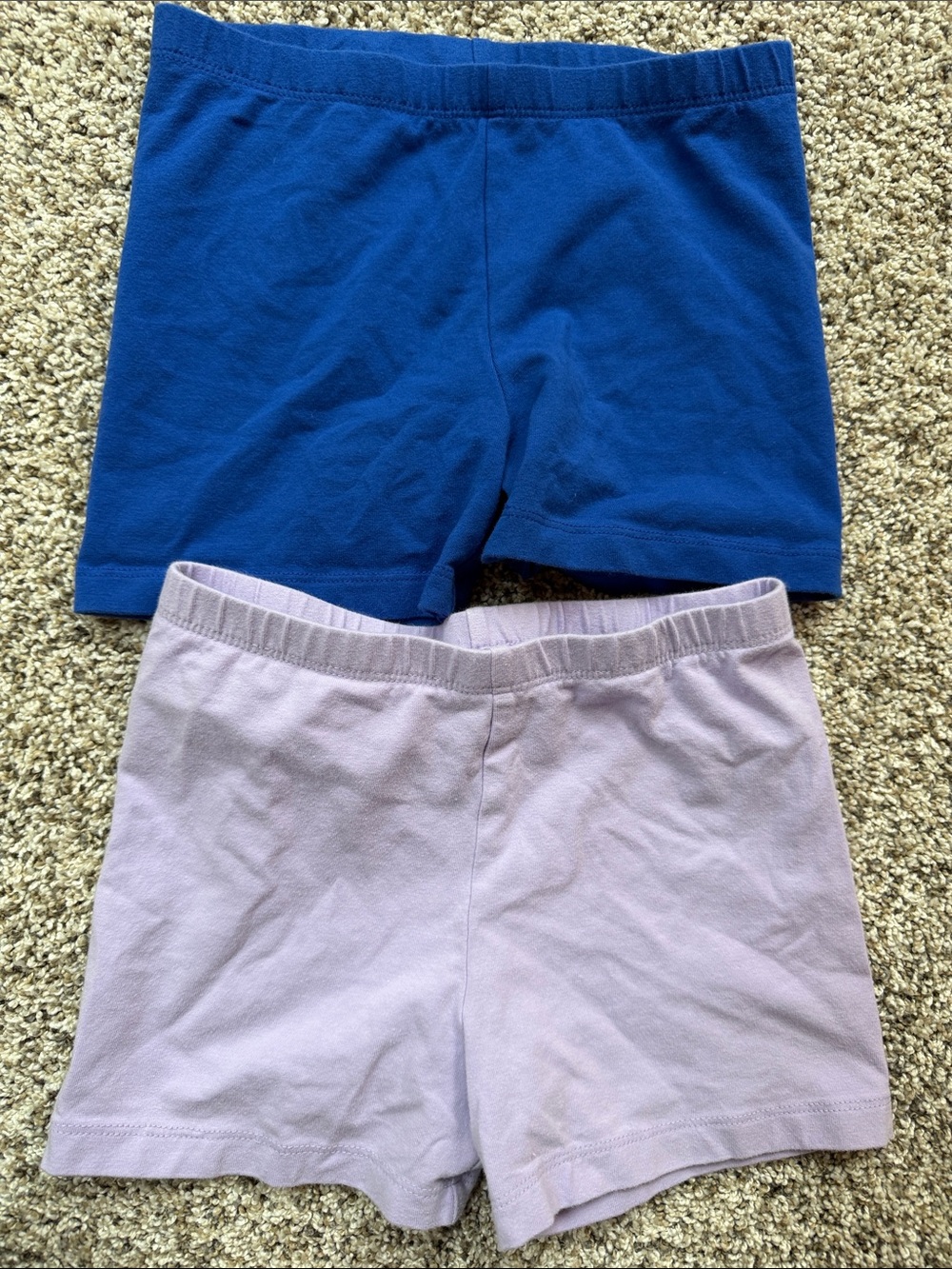 2 -Children's Place Girls size medium 7/8 cartwheel shorts-  Blue & Light Purple